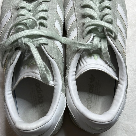 Adidas Green and White Sneakers with Suede Upper - Picture 9 of 15